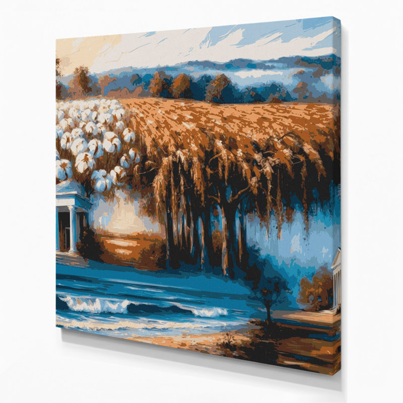 Art mural sur toile noire «USA State Alabama», H 32 po x l 32 po