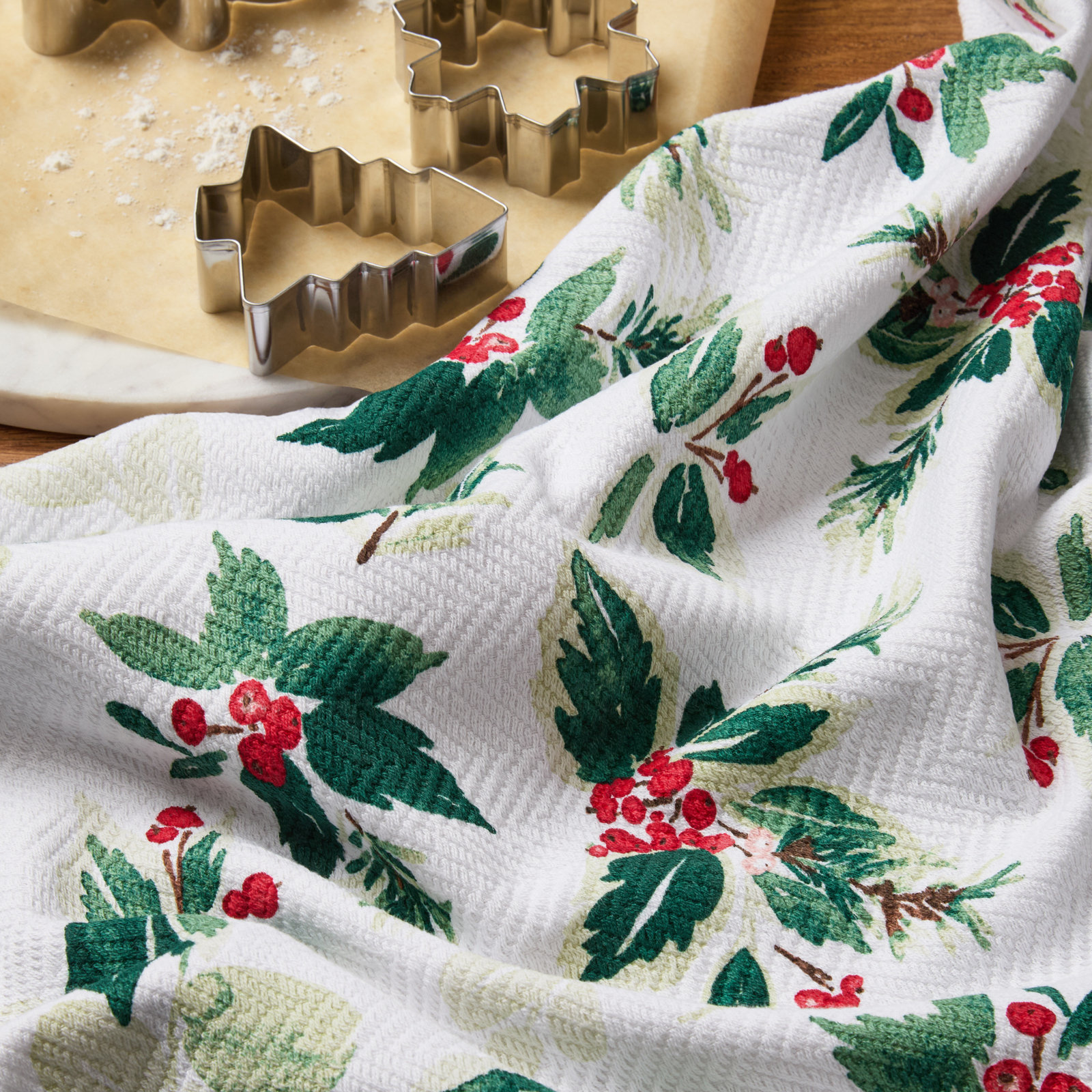 Snowflakes Kitchen Towel Set 2-Pack 16"x28"