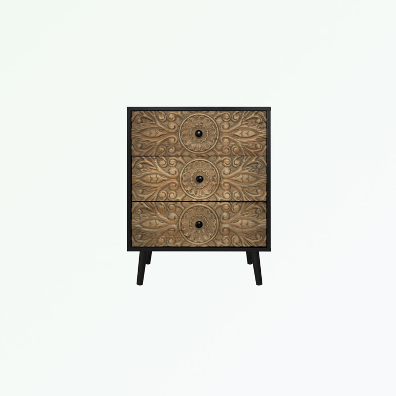 Kamoria Accent Chest, Black, Black