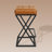 Mid-century 26" Upholstered Counter Height Bar Stools Backless Industrial Barstool-1994768157-1995665150