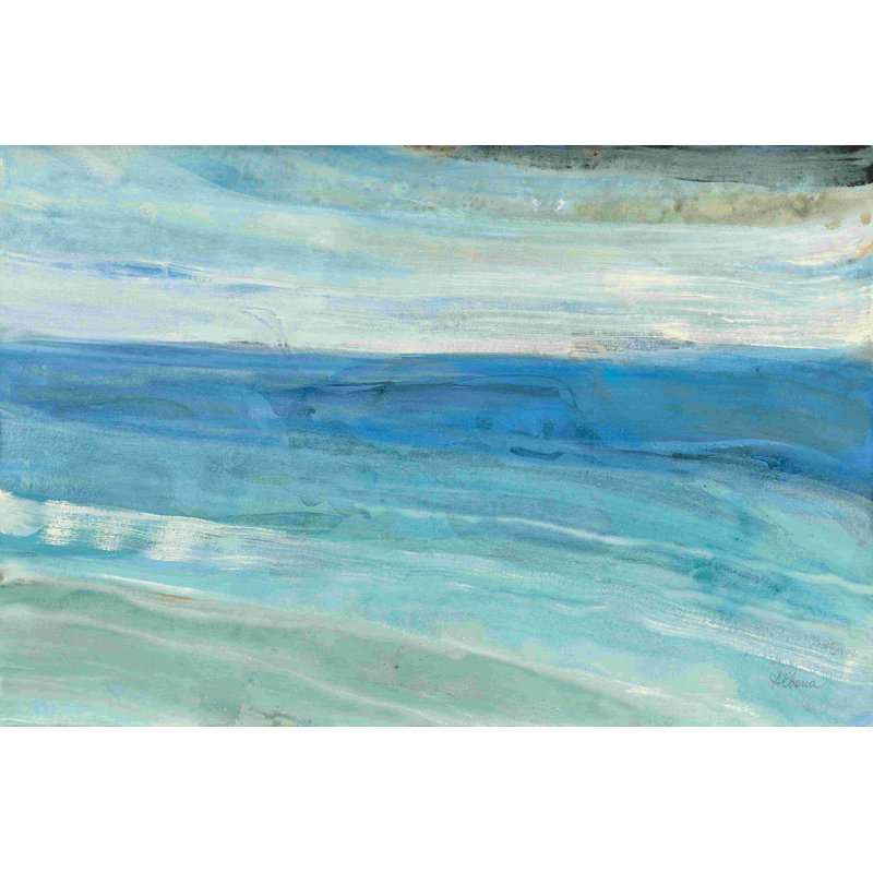 Depuis le rivage, H 8 po x l 12 po, Non, Toile tendue