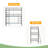 Bedroom Dormitory Twin Size White Metal Triple Bunk Bed Can Be Disassembled Into Three Beds-1918802259