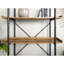 Jessica 92cm W Steel Etagere Bookcase-1738236027