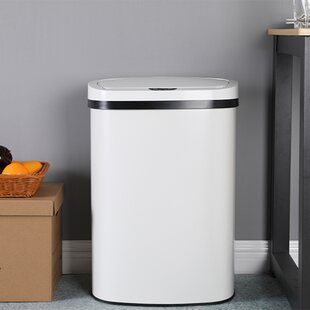 CozyBlock 3.2 Gallon 12L Automatic Trash Can, Stainless Steel