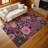 Machine Washable Indoor/Outdoor Chantille ACN2295 Floral Rug-2063185563