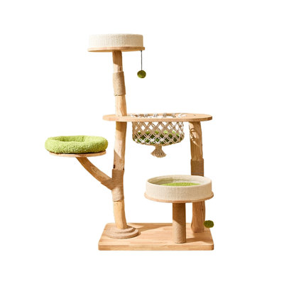 4 Tiers Cat Tree with Condons,Perch,Scratching Posts