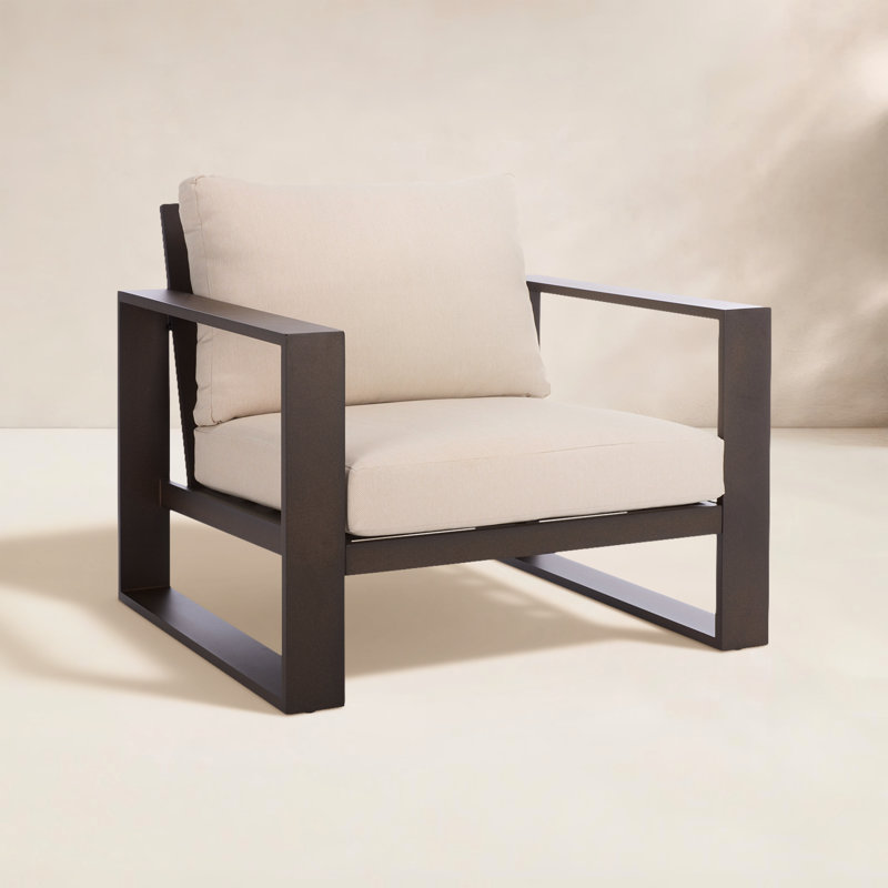 Fash Aluminum Chair Set Of 2, Brown