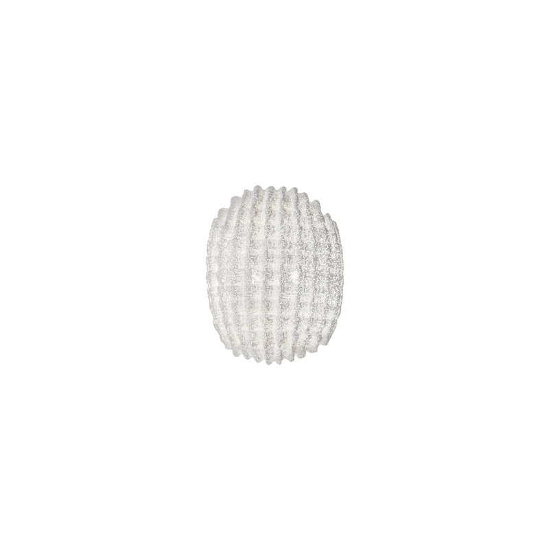 Tati 1 - Light Flush Mounted Sconce, 9" H x 7.5" W x 5.9" D, White, Yes