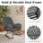 Outdoor Wicker Rocking Chair with Ottoman