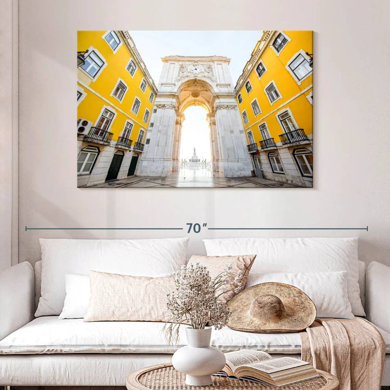 Arc de triomphe à Lisbonne, H 32 po x l 48 po