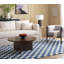 Tapis bleu / ivoire Freemont-90584415