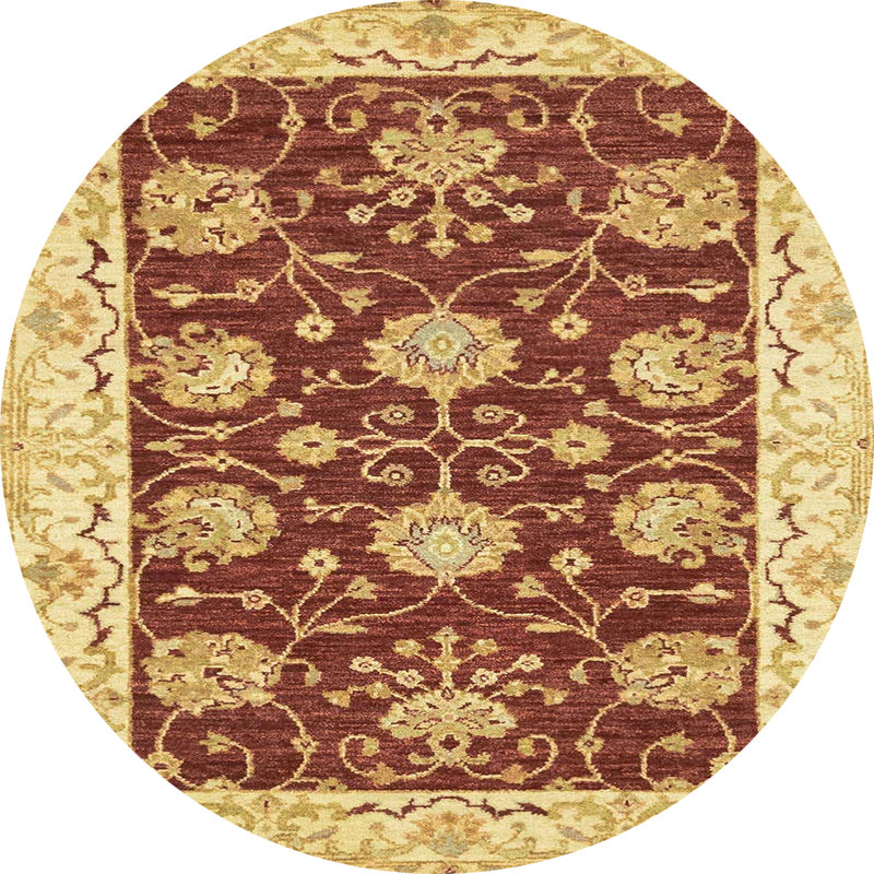 Tapis abstrait moderne 3844, Rond 5 pi