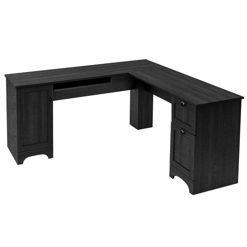 Bureau de direction en L Kroth, Noir