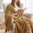 Knitted Throw Blanket-327159452