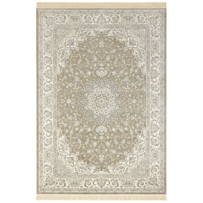 Antik Nain Tufted Olive Green/Grey Rug