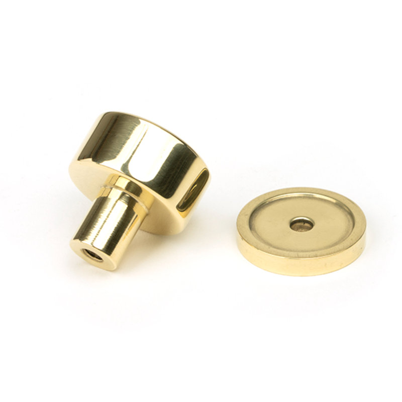 Round Knob, 2.5 cm, Polished Brass