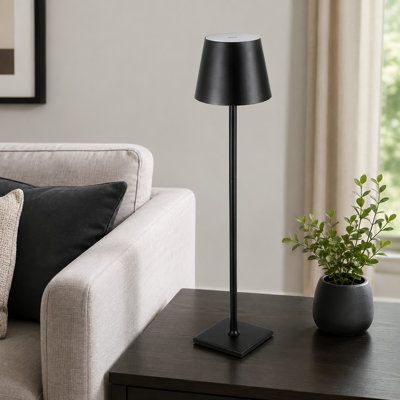 2-Piece Rechargeable Cordless LED Lamp Set with 3 Adjustable Heights