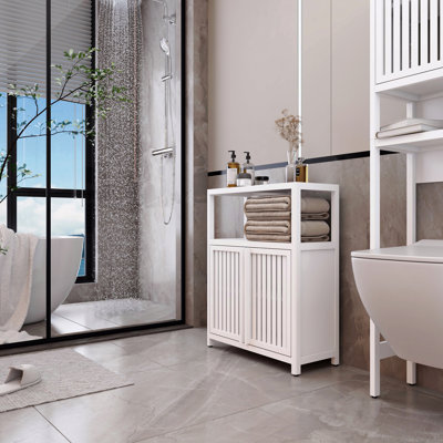 Storage Cabinet, Large Capacity Bamboo Furniture