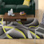 Tapis abstrait gris / jaune Mccampbell-28997922