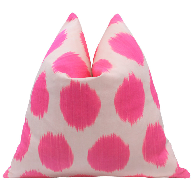 Geometric Silk Throw Pillow