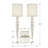 2 - Light Dimmable Armed Sconce-38825494