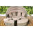 Jalyn 210cm Wide Outdoor Circular Patio Daybed with Cushions-63224353