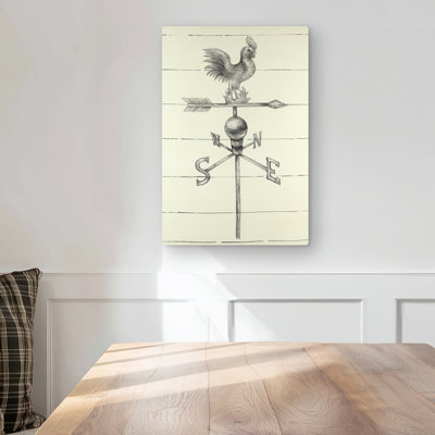 Vintage Weathervane - Rustic Livingroom Metal Print Decor