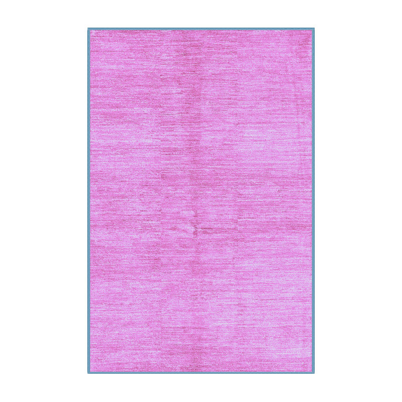 Tapis en laine / polyester abstrait tissé à la machine en ivoire / mauve, Tapis de couloir 2 pi x 5 pi