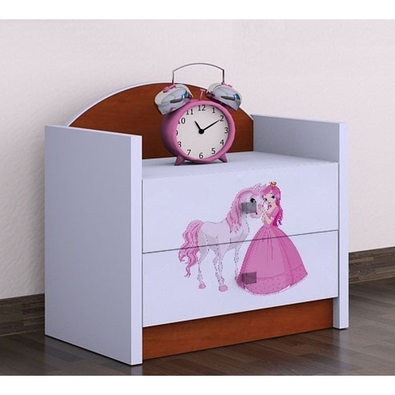 Minner 2 Drawer Nightstand, Brown