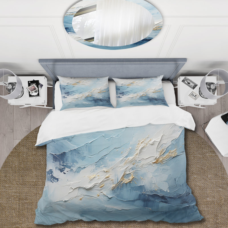 Ensemble de housse de couette Antarctica Abstract Tundra Bold II - Mountains