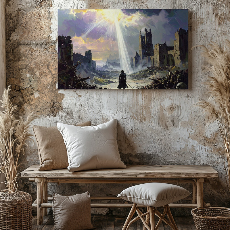 Toile, art mural, divin, H 9 po x l 12 po