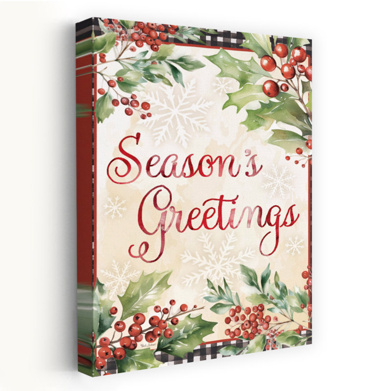 Season's Greetings, art contemporain, H 36 po x l 24 po