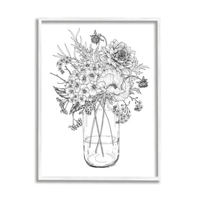 Bouquet de fleurs détaillé détaillé