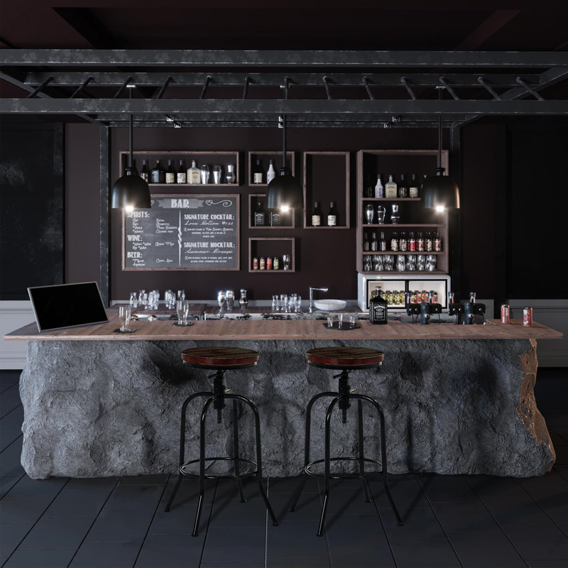 Tabouret de bar pivotant