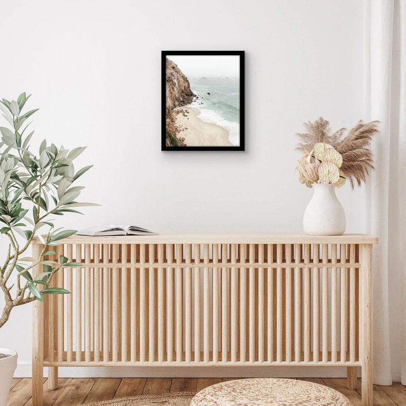 13"X16" Black Wooden Poster Frame With Acrylic Front Cover, Sleek For Art & Poster Display