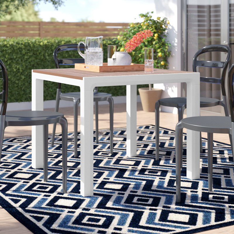 Arondel 4-Person Plastic Dining Table, Teak