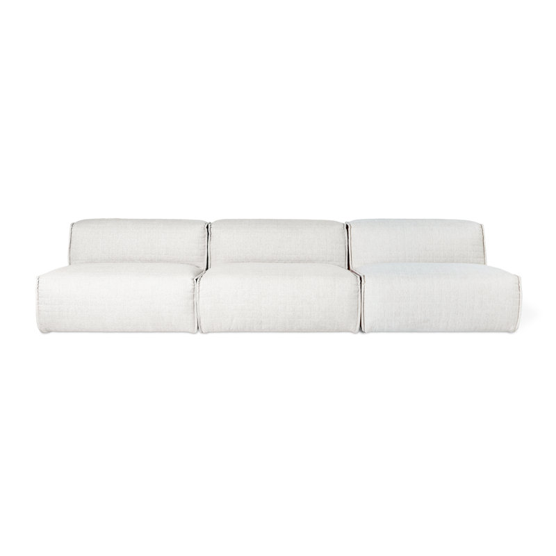 Canapé modulaire 3 pièces Nexus, Mélange de polyester pierre de lune Thea