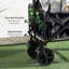 Outsunny Folding Storage Trolley Cart Bag Telescopic Handle Brakes Black