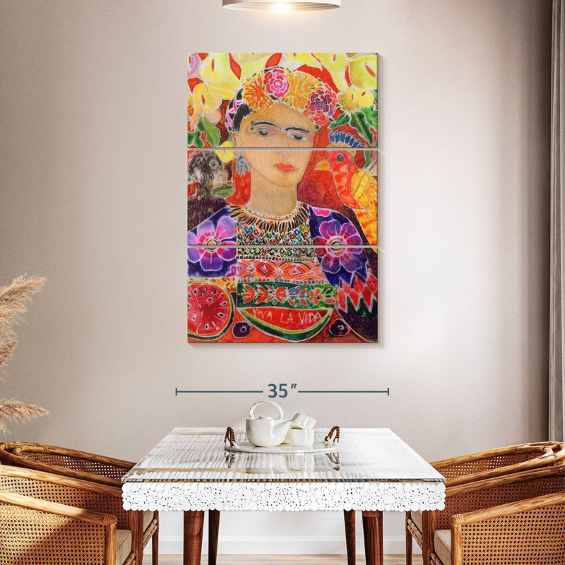Respects To Frida Kahlo 2002, 50" H x 32" W