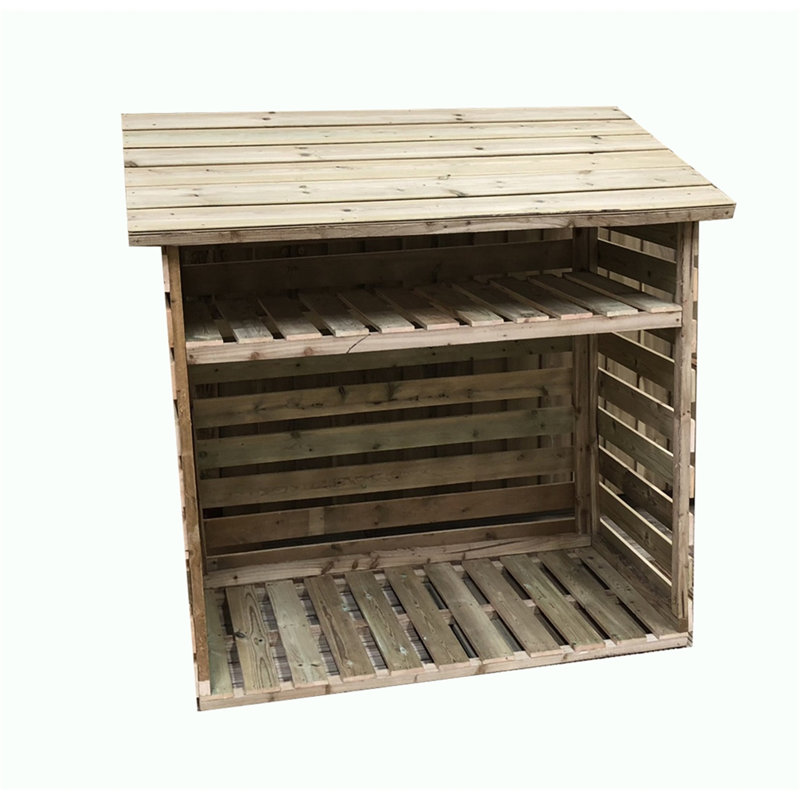 Sabala 6 ft. W x 2 ft. D Solid Wood Garden Shed