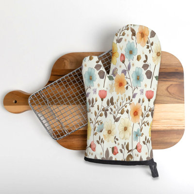Petal Bliss Oven Mitt Cotton Twill