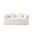 Canapé 66,5 pouces moderne sans os avec deux coussins décoratifs circulaires et canapé en mousse deux places-908892252-908892249-908892254