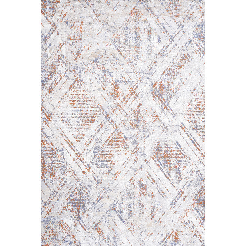 8x10 Beige Non-shedding Area Rug Loom & - Stain , Ideal For Bedroom, Living Room, Dining Room Study,