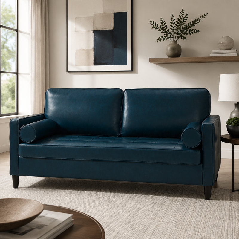 Canapé 3 places Classic, Polyuréthane bleu marine