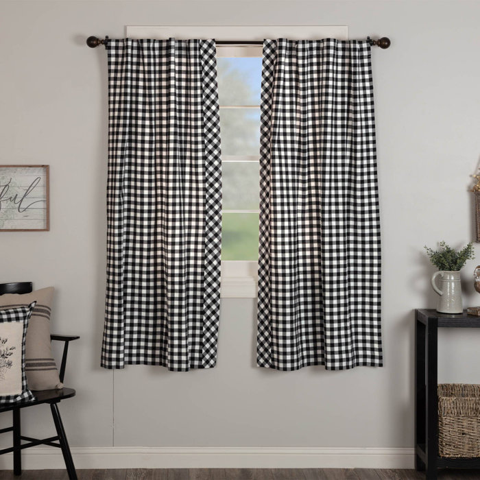 Gracie Oaks Tuller Cotton Room Darkening Curtain Pair | Wayfair