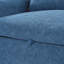 Lit 55,1 "avec ports et dossier - bleu pour chambre à coucher, salon, appartement, bureau réglable et 2 poches de rangement pour oreillers-2138287649