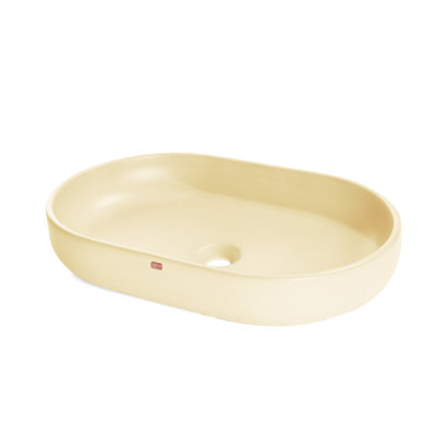 Fladd Handmade Oval Vessel Bathroom Sink