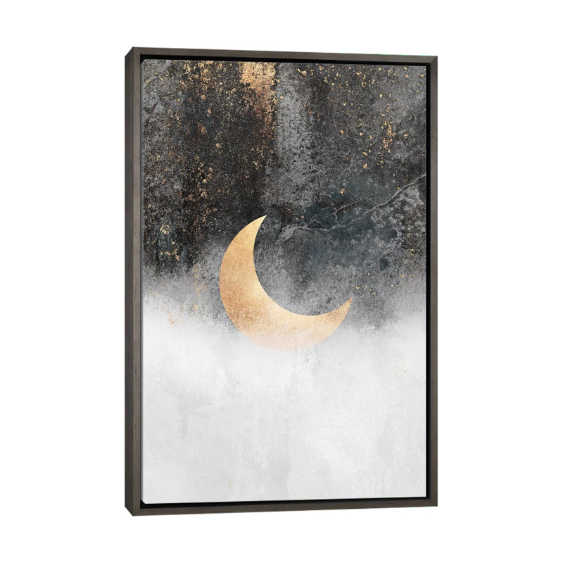 Reproduction d’art, "Crescent Moon" par Elisabeth Fredriksson, H 60 po x l 40po x P 1,5 po, Pas de tapis