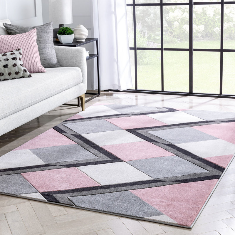 Good Vibes Geometric Area Rug, Rectangle 160 x 220cm
