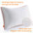 Bed Pillows Set Of 2, Fluffy Pillows For Back, Stomach Or Side Sleepers, Luxury Hotel Quality, White-119336313